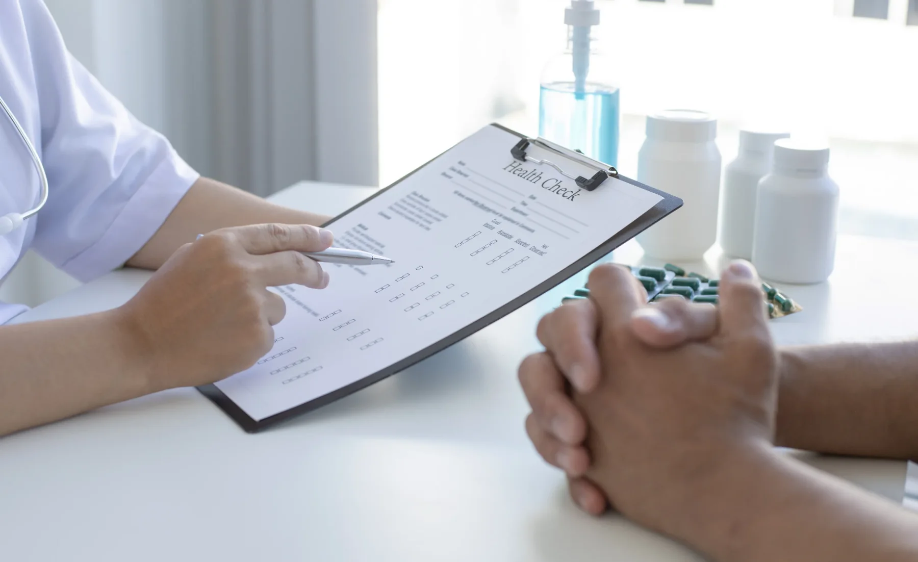 A written record being reviewed carefully, representing responsible handling of personal information